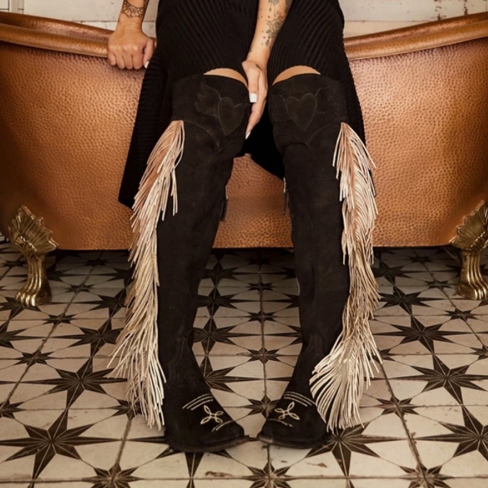 NWT Junk Gypsy by Lane Spirit Animal Knee High Boots